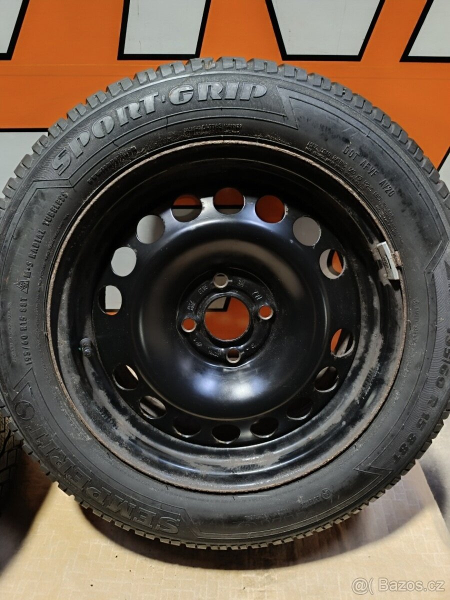 Kola na Opel Astra 4x100 ET35 zimní pneu 195/60R15 - 11