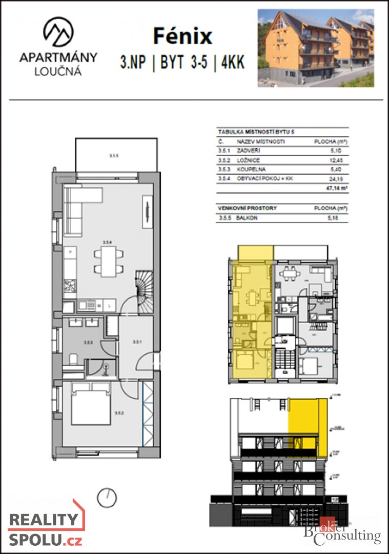 Prodej, byty/4+kk, 79 m2, Loučná E54, 43191 Loučná pod Klíno - 11