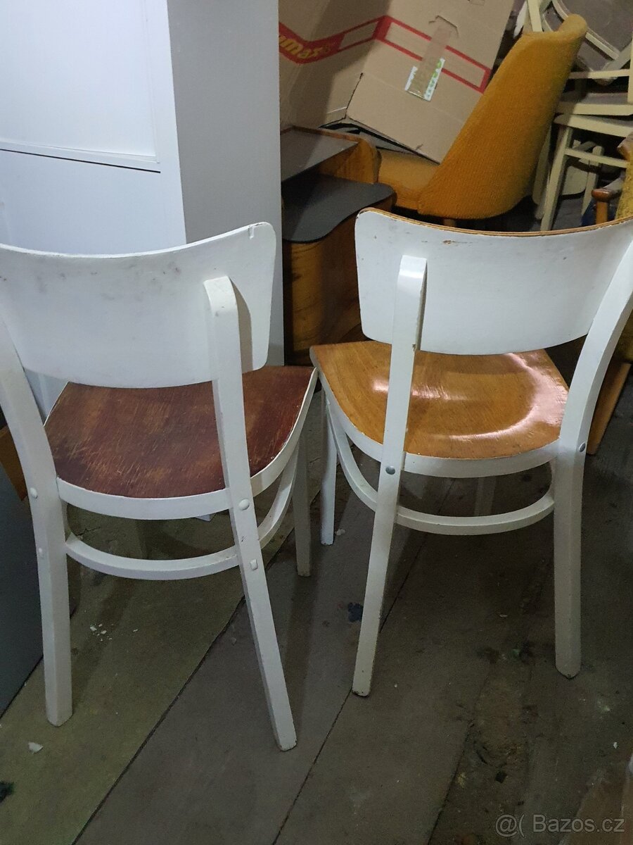 retro poválečná ČSSR židle socialismus 50tá – 60tá léta - 11
