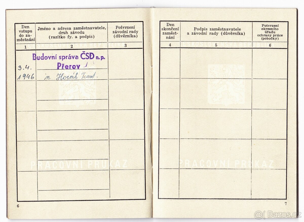 Staré československé dokumenty - 11