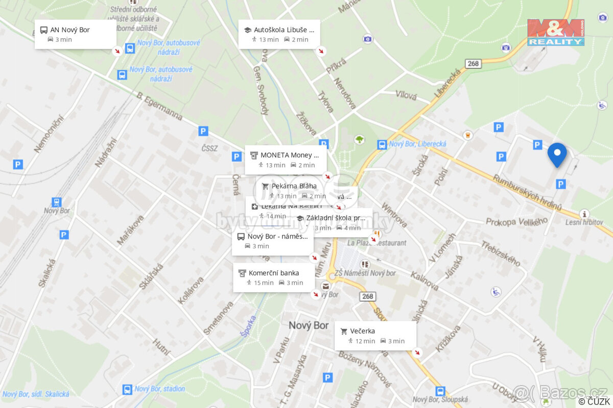 Pronájem bytu 1+1, 42 m², Nový Bor, ul. Rumburských hrdinů - 11