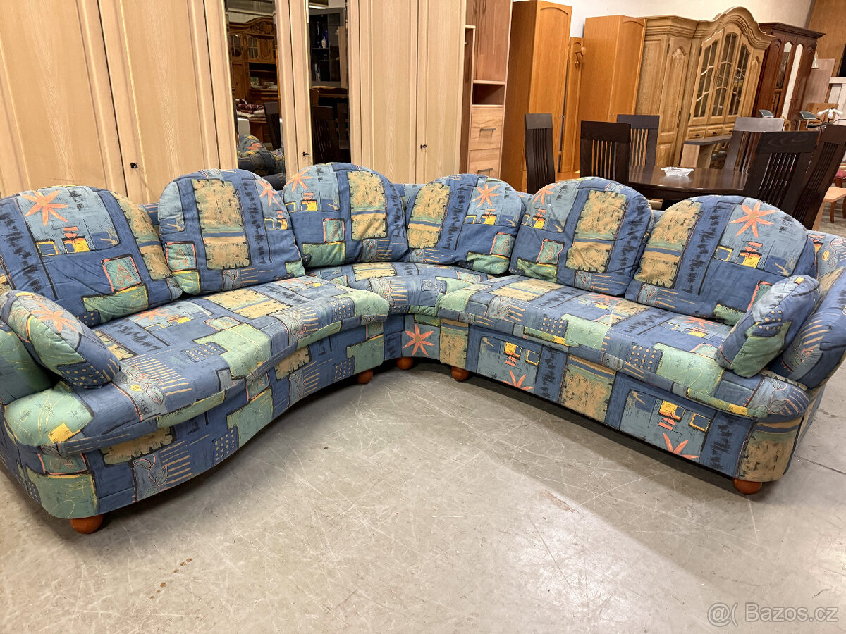 Rohová pohodlná sedací souprava - 11