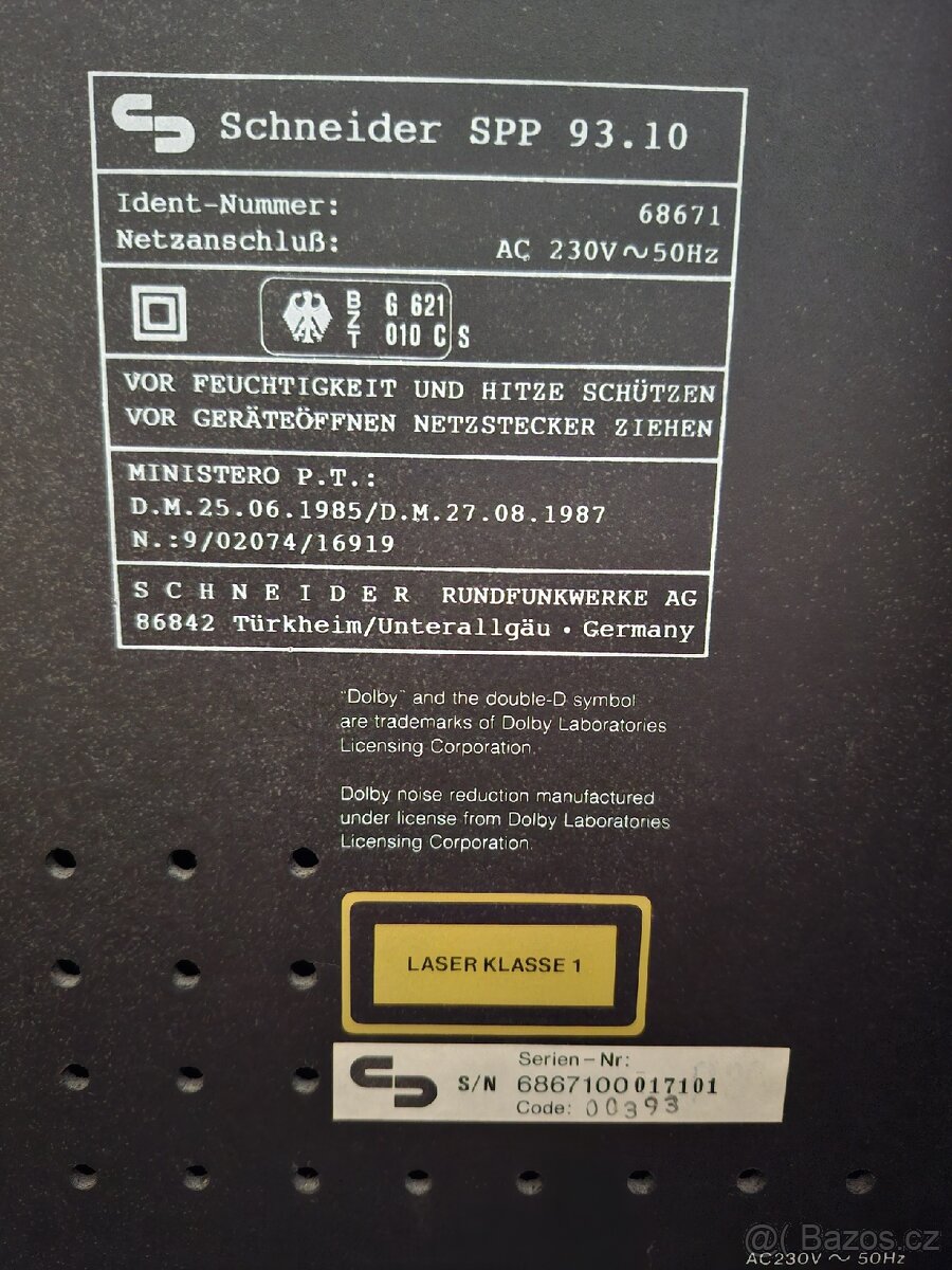 Stereo systém Schneider Power Pack SPP 93 RC CD - 11