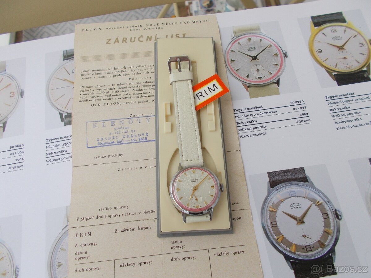 jedinecne vzacne trezorovky hodinky prim Hvězdičky 1962 - 11