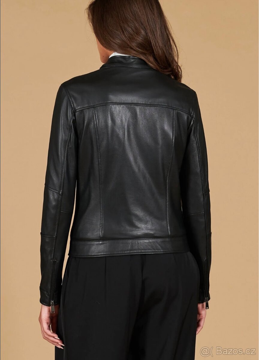 Černa kožená bunda D’arienzo - 11