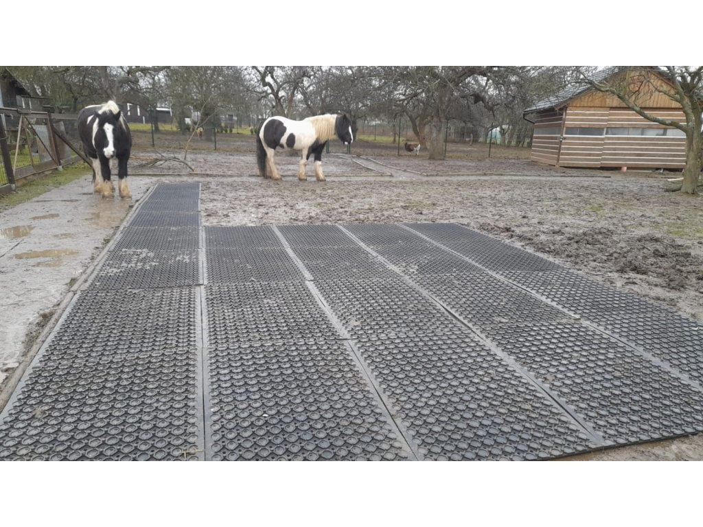 Podlahové desky Paddock zátěžové děrované z PVC 117x 84cm - - 11