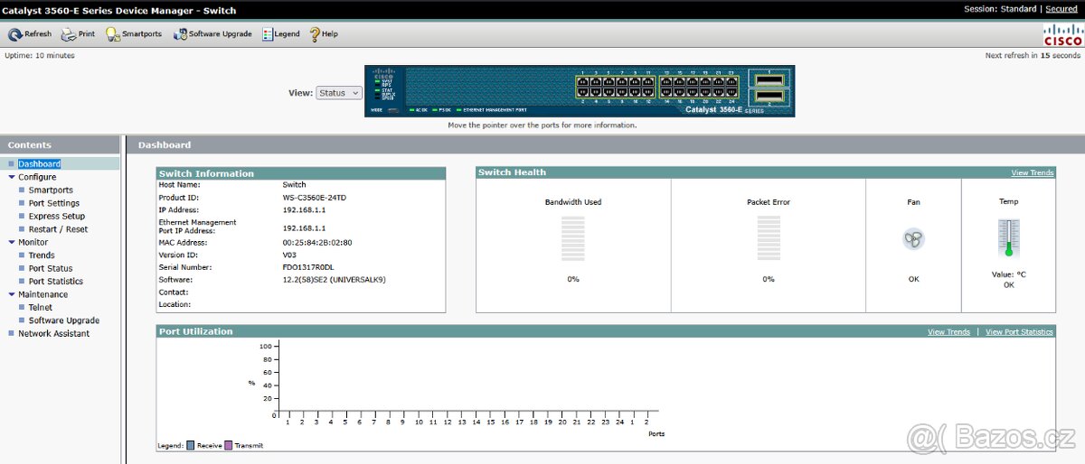 Gigabitový L3 Switch Cisco Catalyst 3650-E - 11