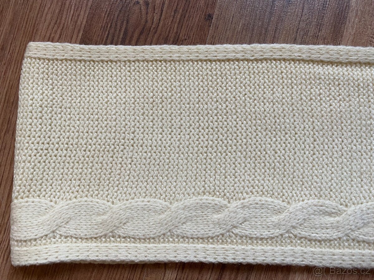 Nová dámská zimní šála ALPINE PRO - krémová, akryl - 11