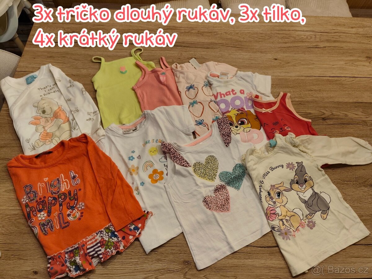 Velký balík oblečení pro holčičku 86 - 11