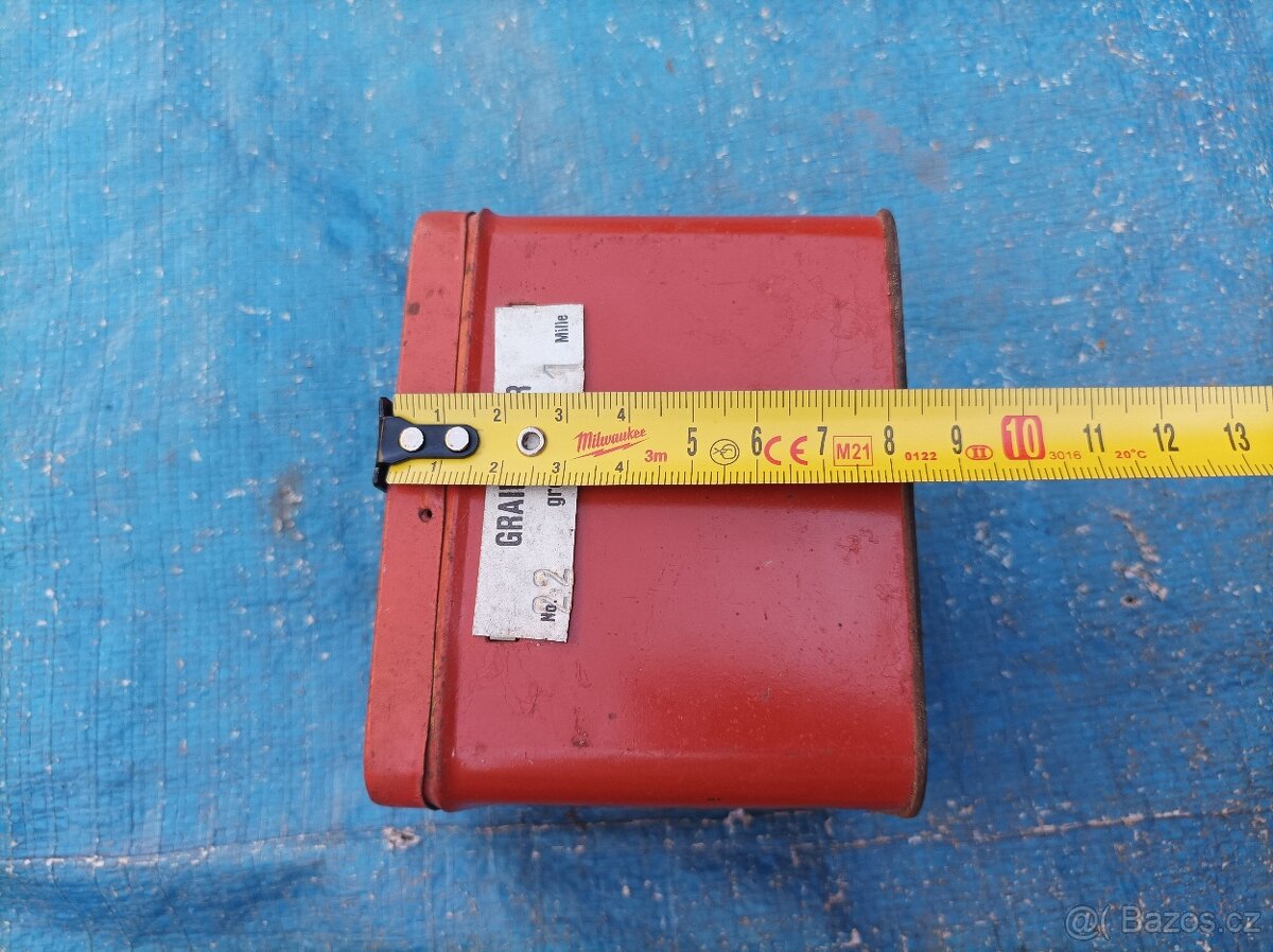 Stará plechová krabička na šperky - 11