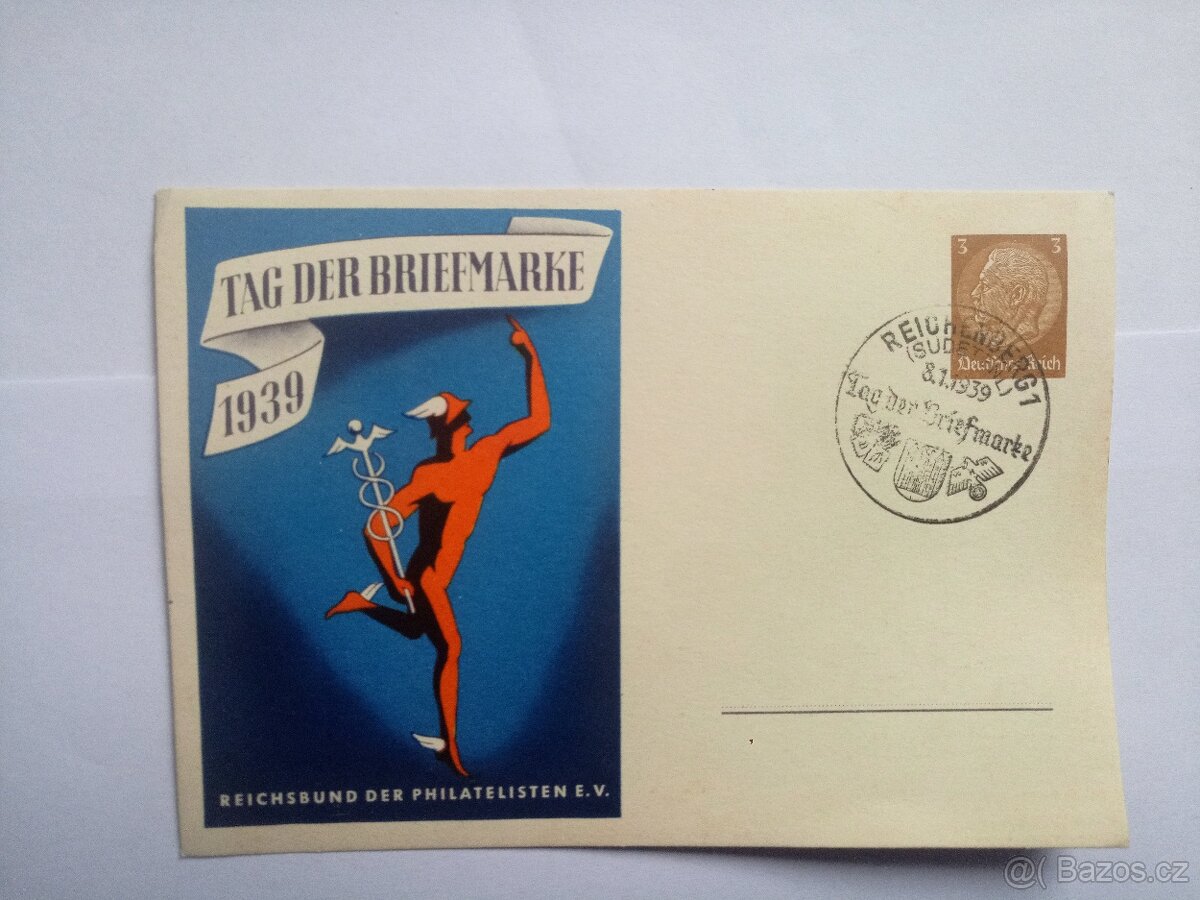 Staré poštovní známky psaní dopis Liberec Reichenberg 2 - 11