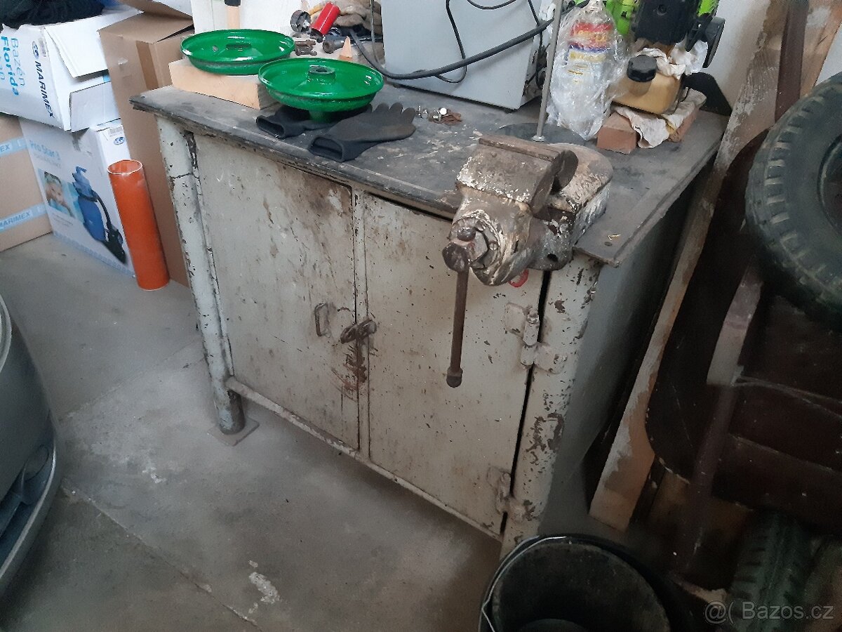 Dílenský svěrák s kovadlinkou samotný nebo s ponkem - 11