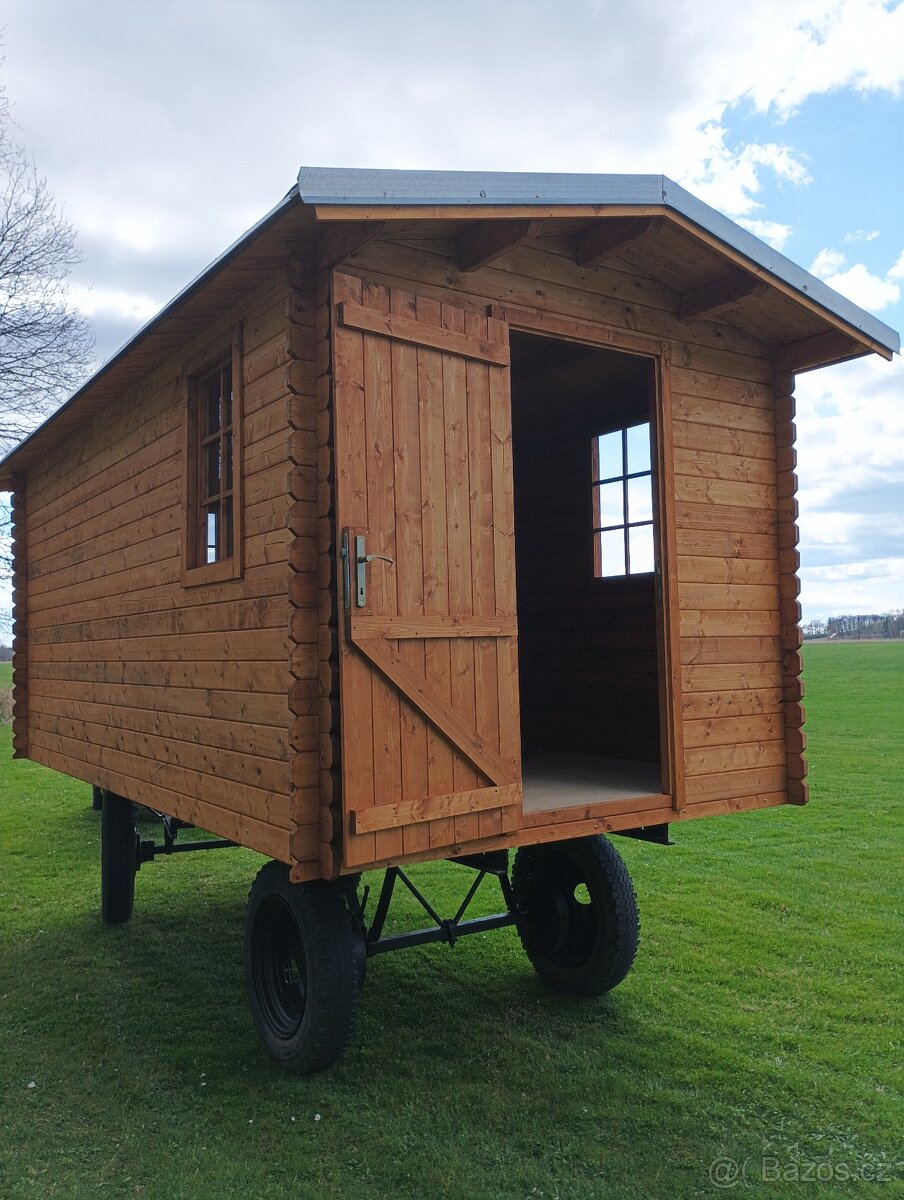 Zahradní domek na kolech, chatička, - 11