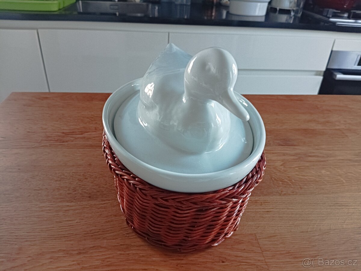 PORCELÁNOVÁ ZAPÉKACÍ TERINA KAČENKA FRANCIE - 11
