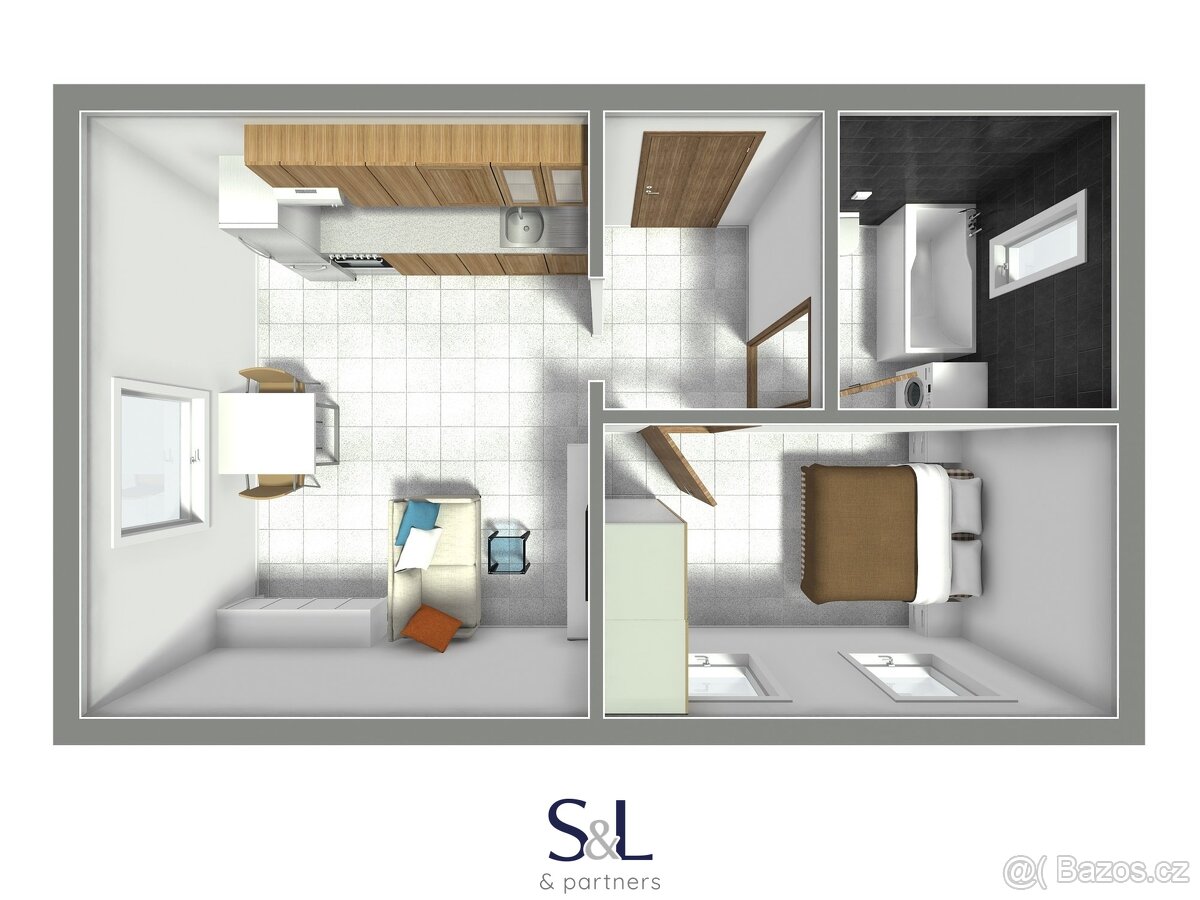 Pronájem, Byty 2+kk, 39 m² - Cvikov, ev.č. 01459 - 11