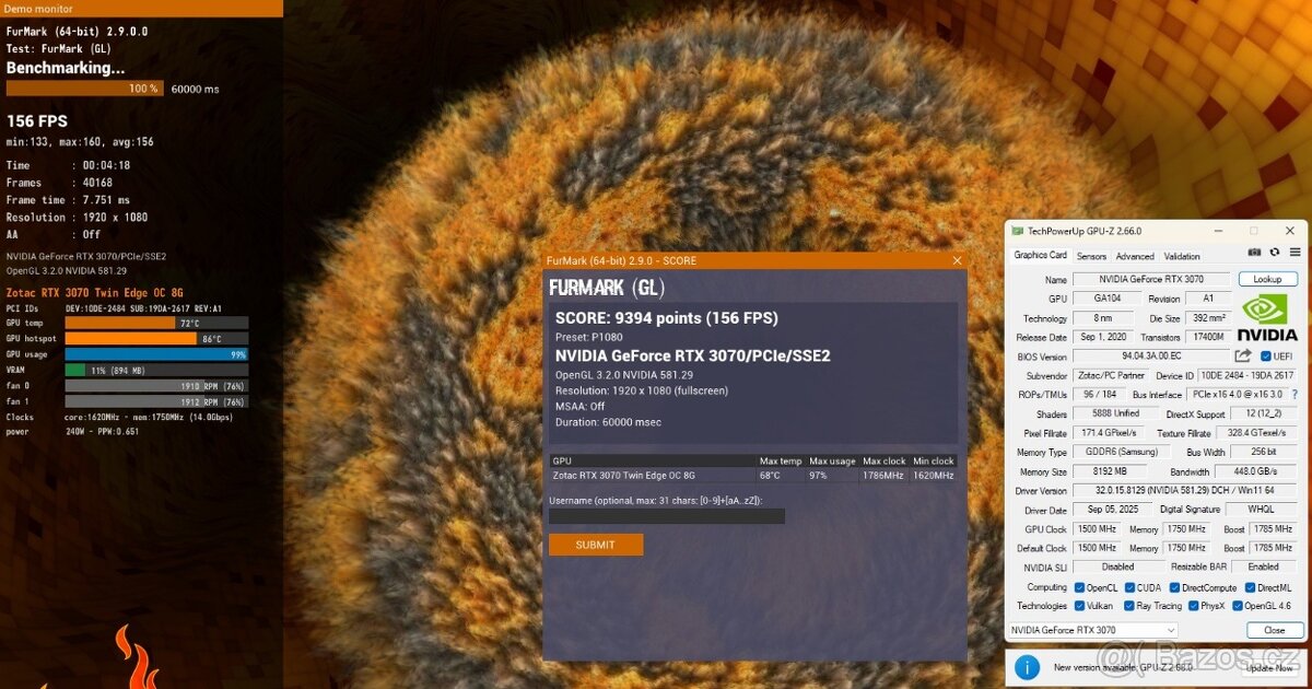 AMD Ryzen 7 5700X+AIO, 32GB RAM, RTX 3070 8GB, 2TB NVMe - 11