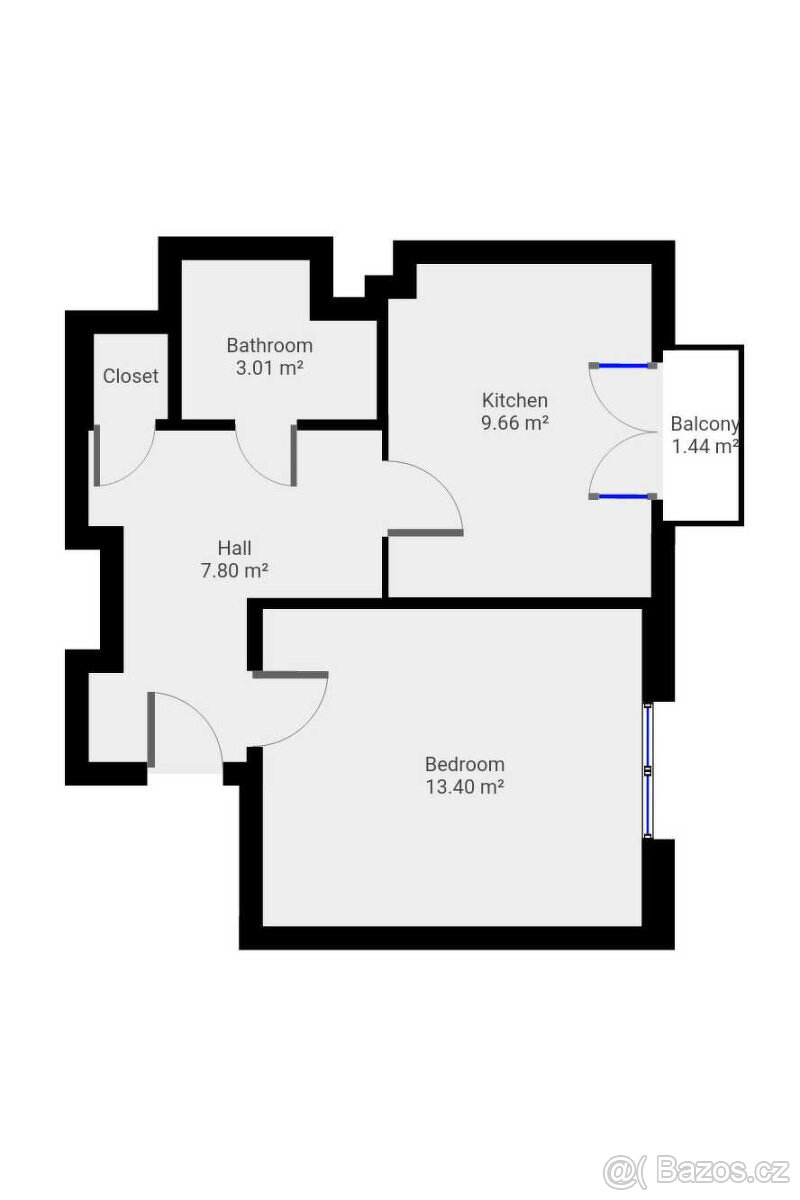 Pronájem bytu 1+1, Kladenská, Vokovice, 17500 Kč/měs, 36 m2 - 11
