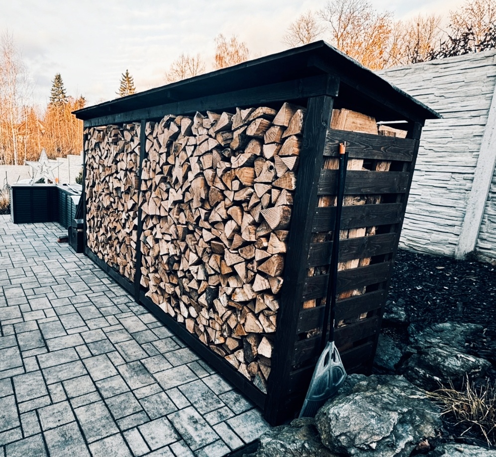 Dřevník - přístřešek na dřevo - 11