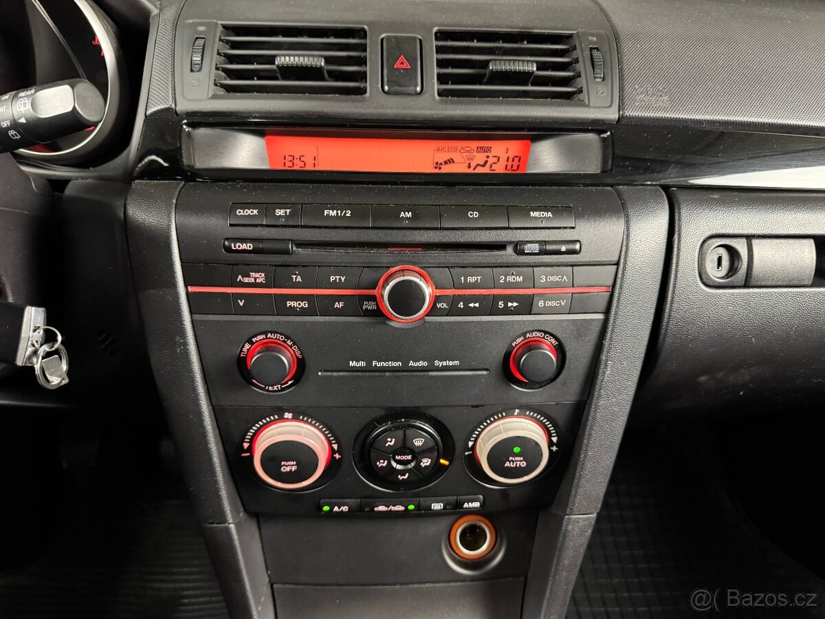 Mazda 3 1.6i 77kw, r.2006, 161t.km, automatická klimatizace - 11