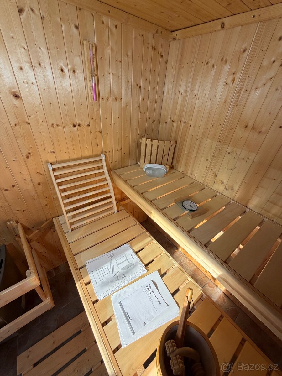 Finská sauna Karibu 198x198cm - 11