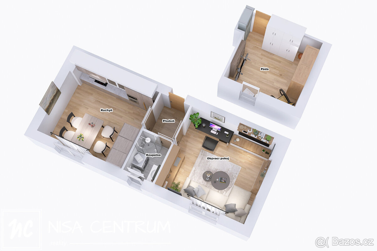 Prodej bytu 1+1, 55 m² v klidné části Cvikova - 11