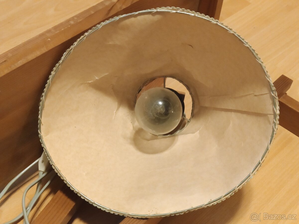 Lampa s poličkou nebo polička s lampou retro 200,- Kč - 11