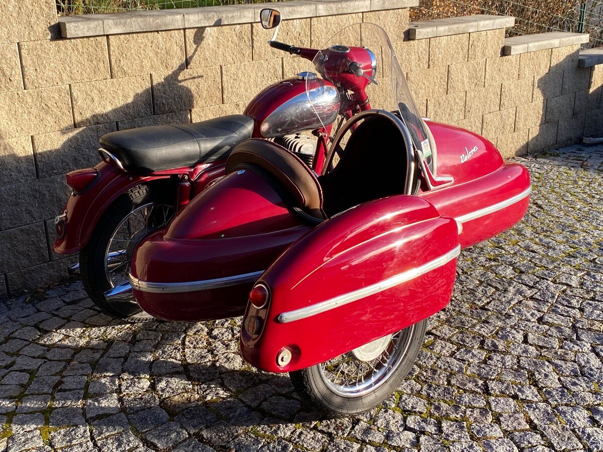 Jawa 250 panelka , Velorex sidecar - 11