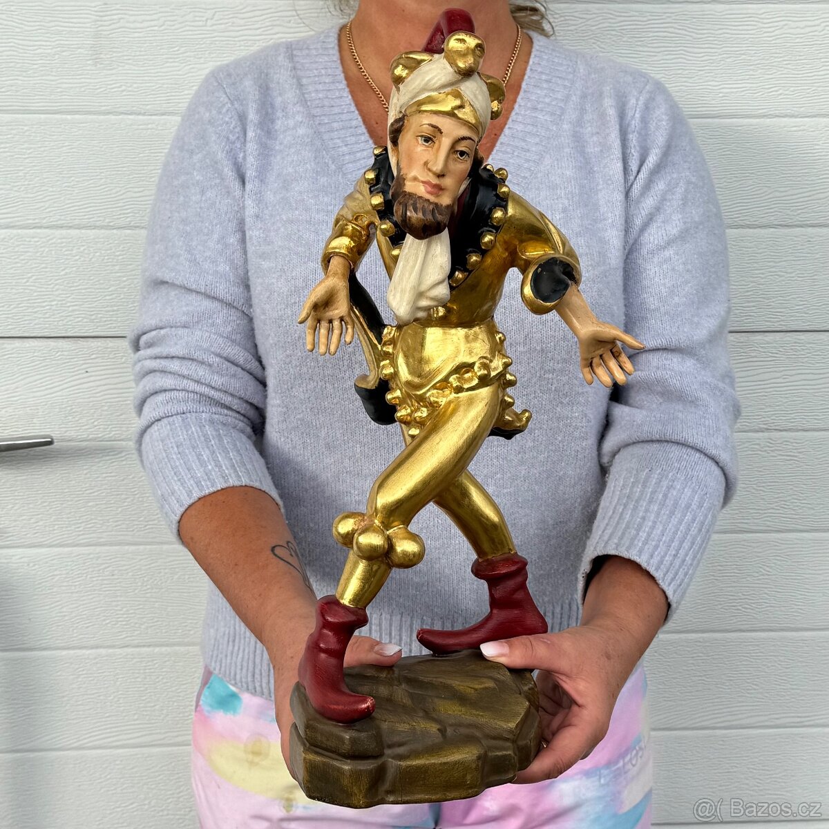 Souprava všech 10 soch Moriskentänzer velké dřevěné - 11