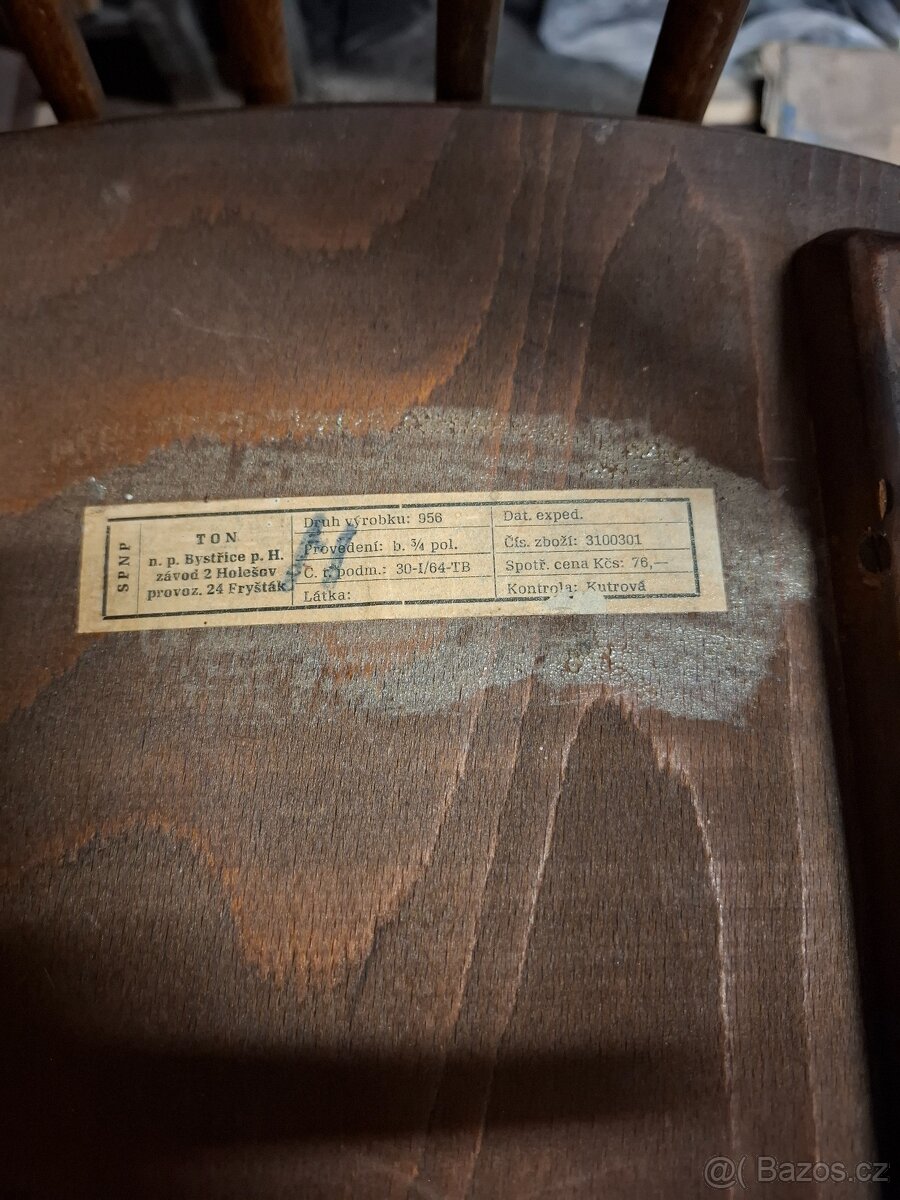 Židle Ton Ironica + stůl - 11