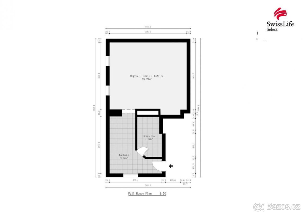 Prodej bytu 1+1 38 m2 Rolnická, Trutnov - 11