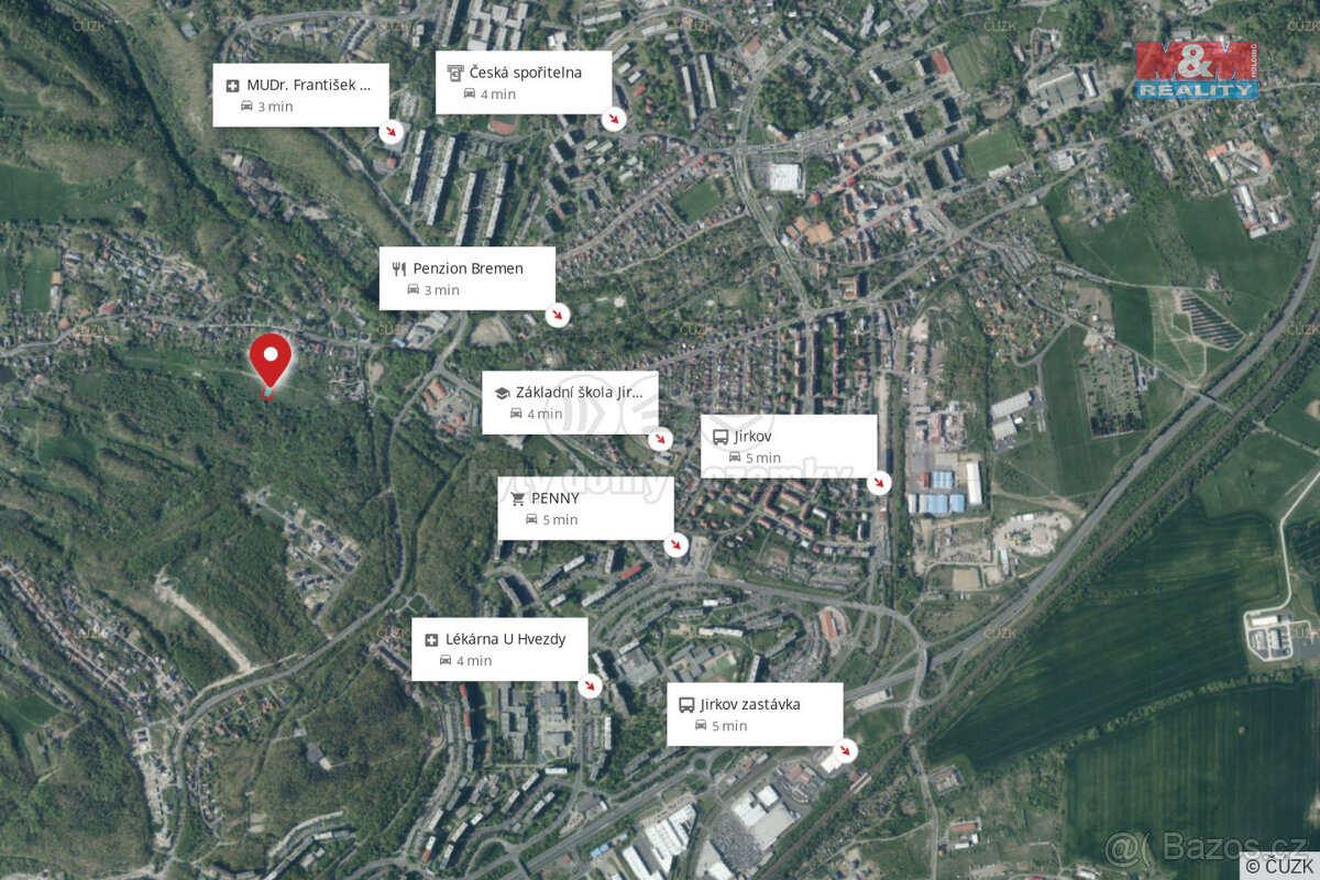 Prodej pozemku k bydlení, 935 m², Jirkov - 11