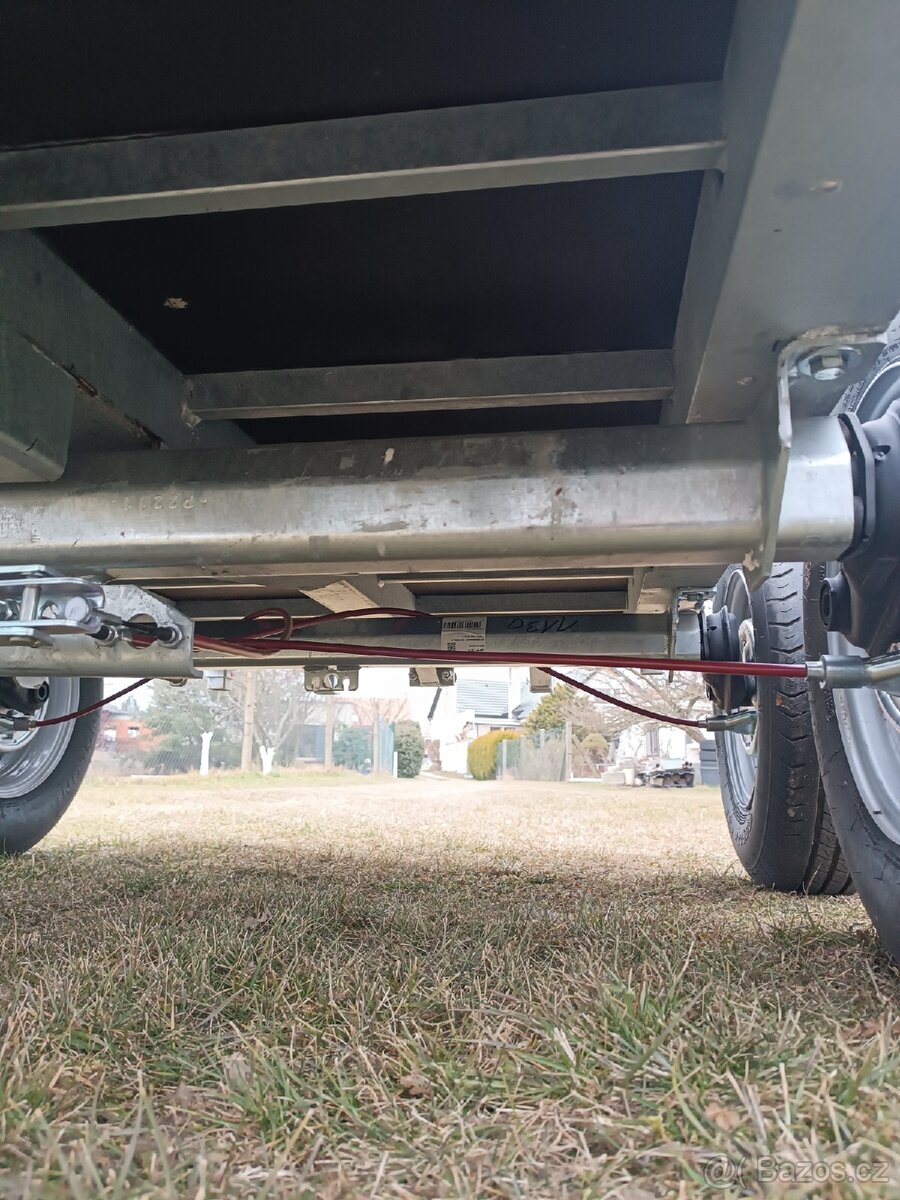 Novou bržděnou dvounápr. vlečku za malotraktor,traktor, - 11