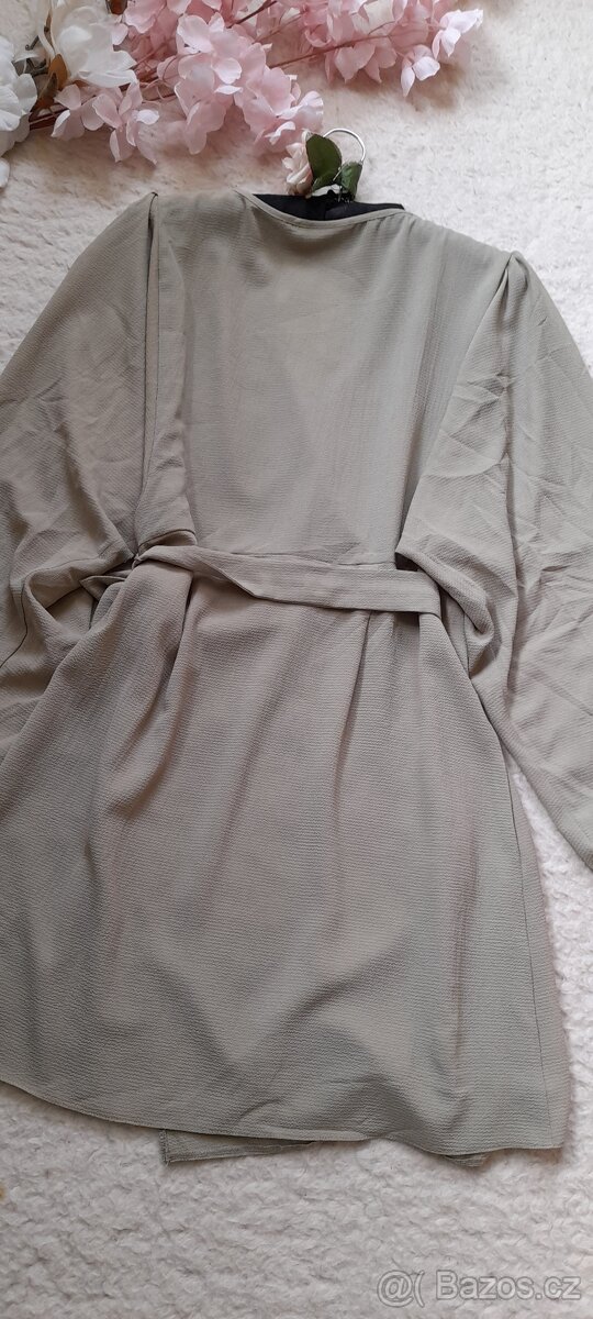 Asos olivové zavinovací krátké šaty - 11