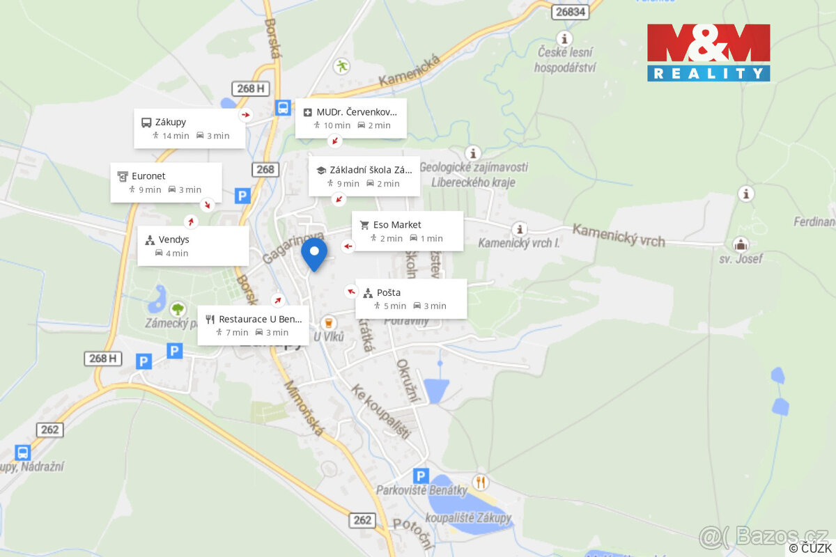 Pronájem rodinného domu v Zákupech, ul. V Lukách - 11