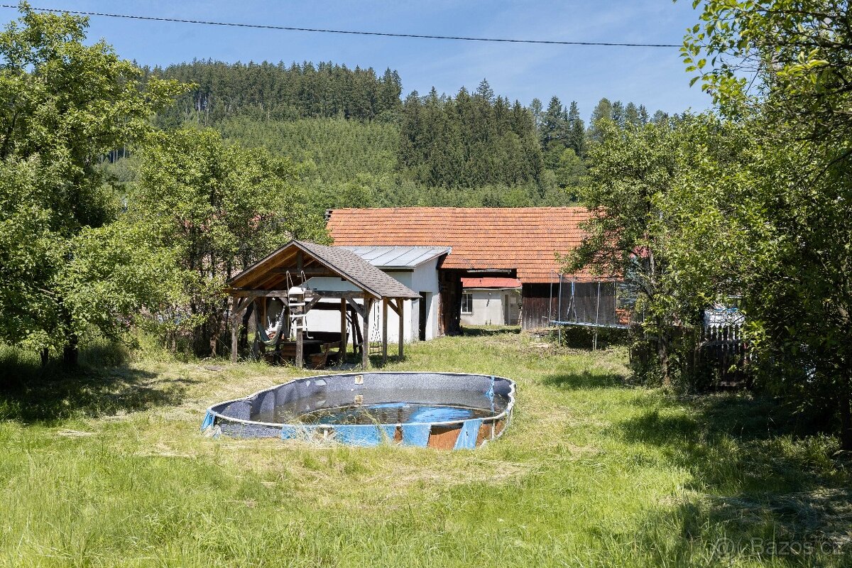 Dům, stavební pozemek, pole louky les - Nový Hrozenkov - 11