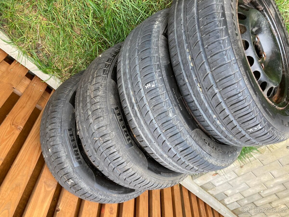 Pneu + disk 5x112 Pirelli Cinturato P1 195/65 R15 - 11