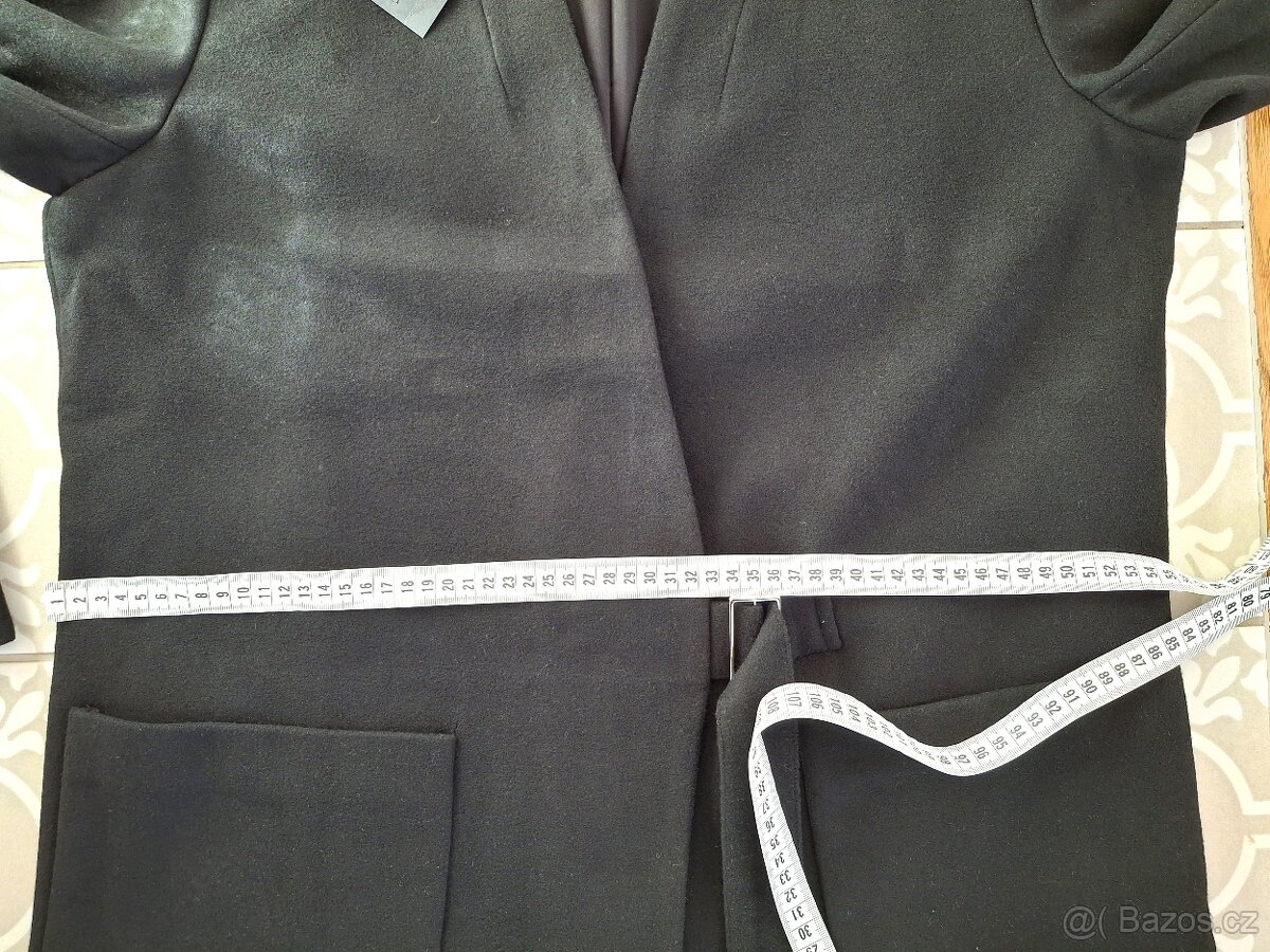 Černý kabát Montecristo XL 10 % vlna 5 % viskoza - 11