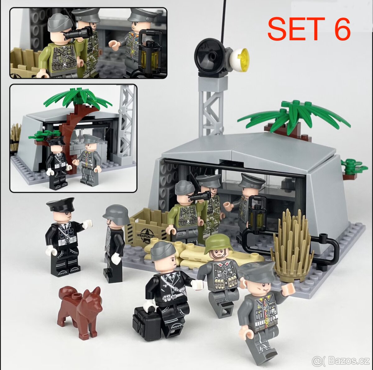 Rôzne sety vojakov 3 + doplnky - typ lego - nové - 11