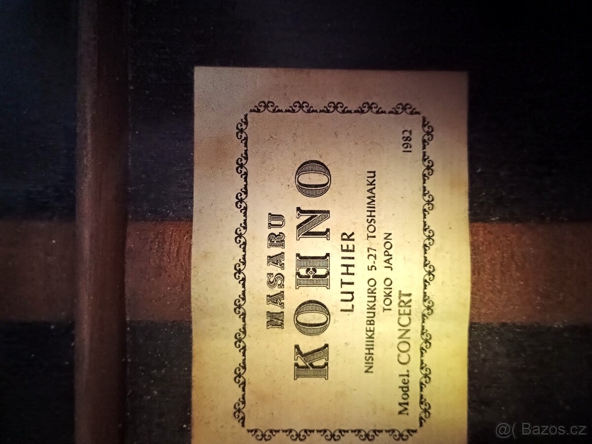 Mistrovská kytara Masaru Kohno Concert 1982 - 11