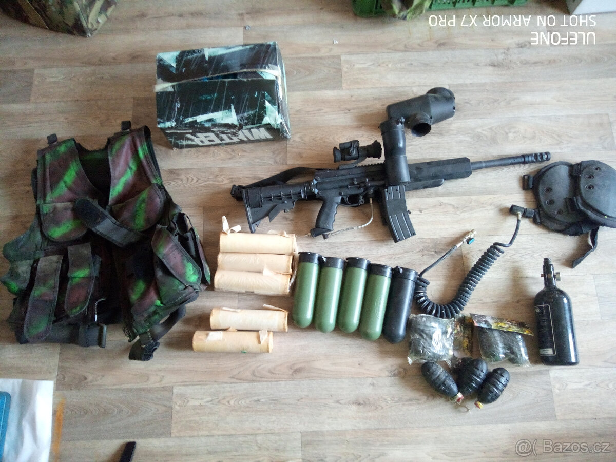 Paintball zbran s vybavením - 11