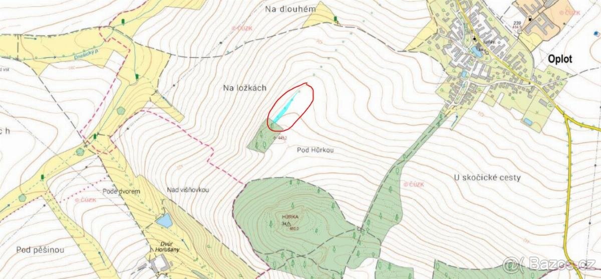 Prodám lesní pozemek v k.ú. Oplot - 11