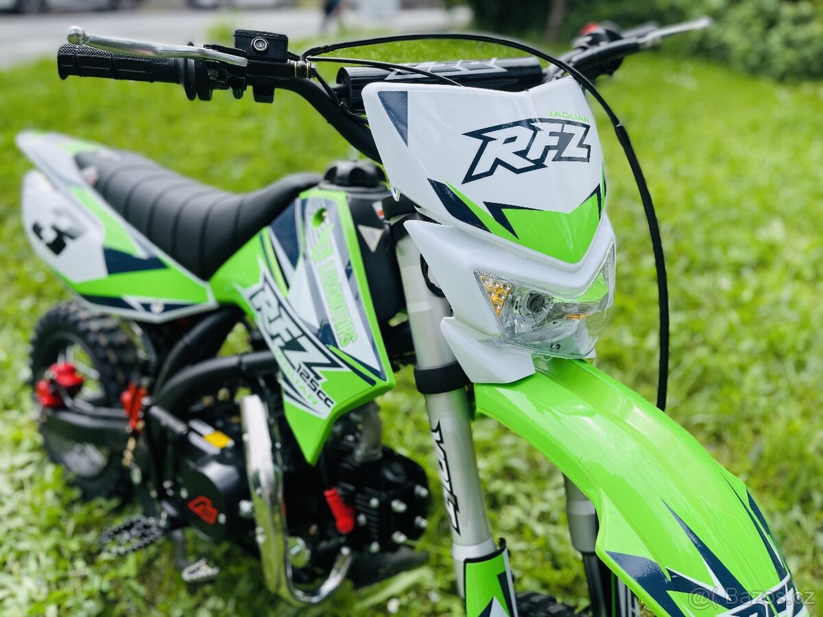 Pitbike Leramotors Jaguar 125ccm, kola 17/14, zelená - 11