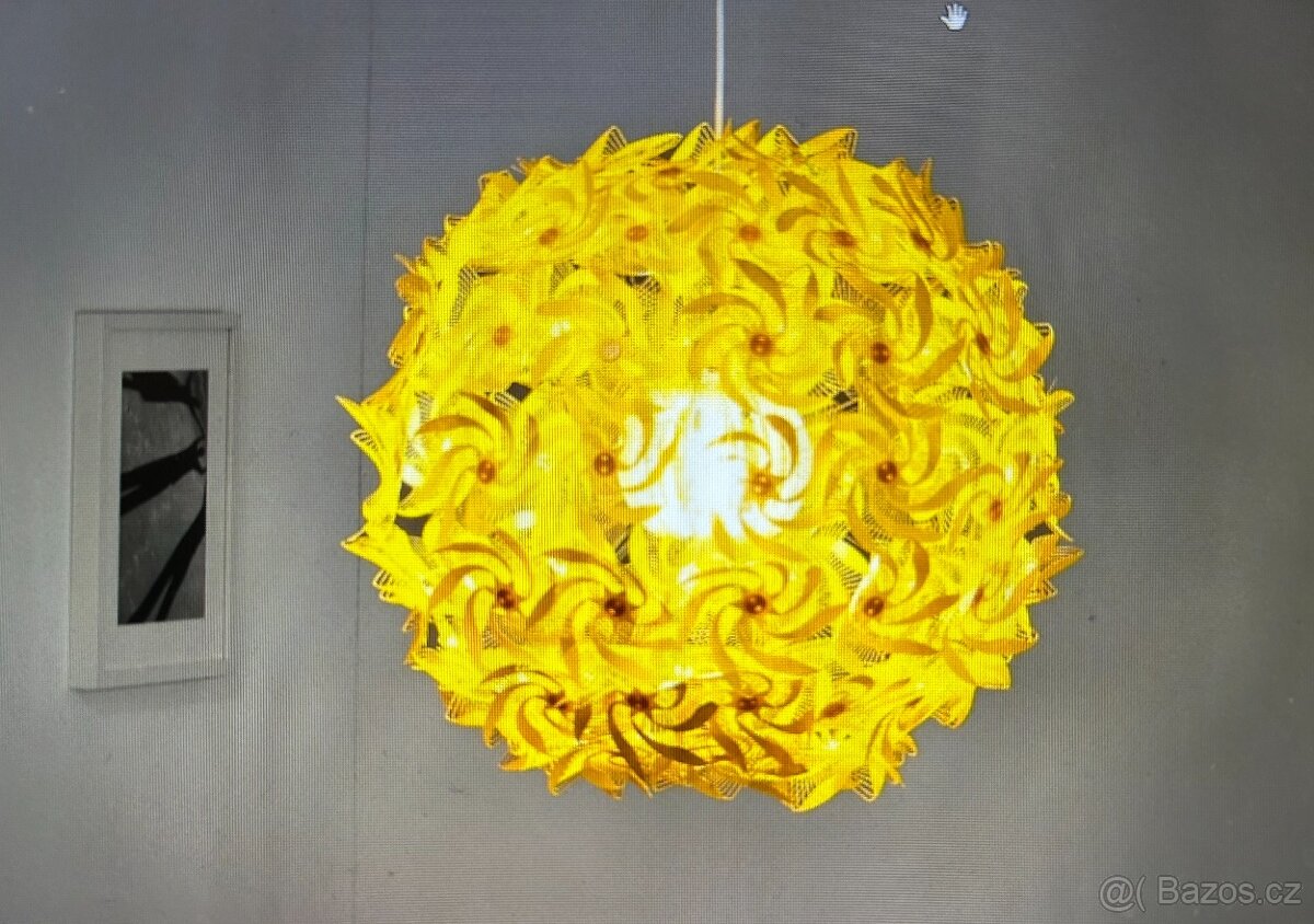 IKEA Žlutý květinový lustr Grimsas - 11