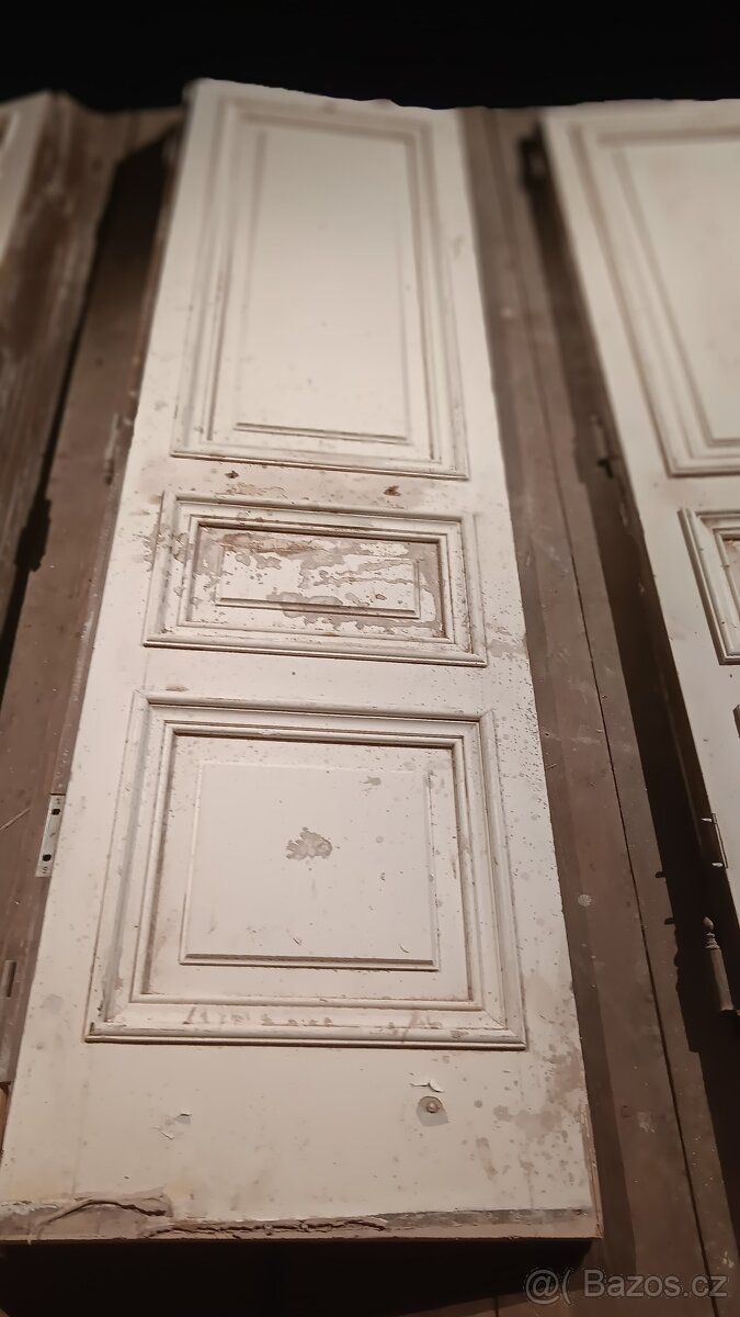 Krásné interiérové dvoukřídlé kazetové dveře - 11