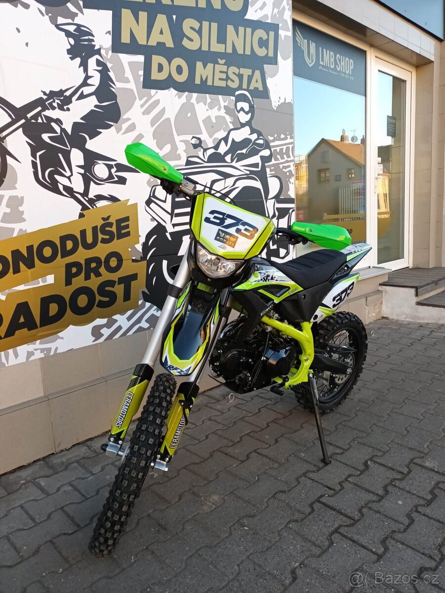 Pitbike Thunder 140cc 19x16 E-start zelená - 11