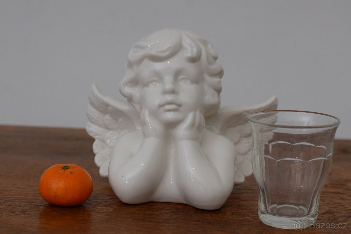 krásná starožitná soška anděla - 11