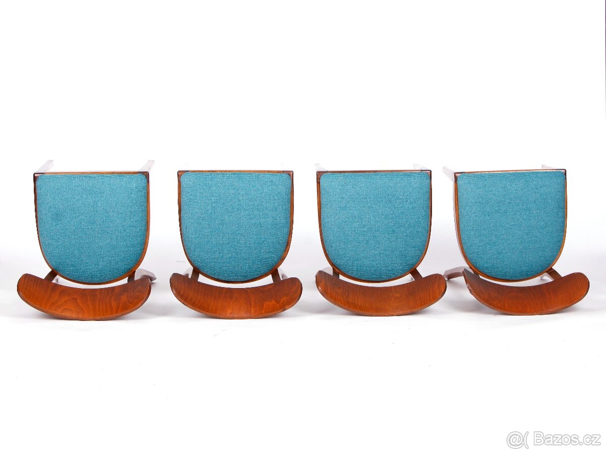 Přečalouněné jídelní židle TON, 4 kusy. - 11