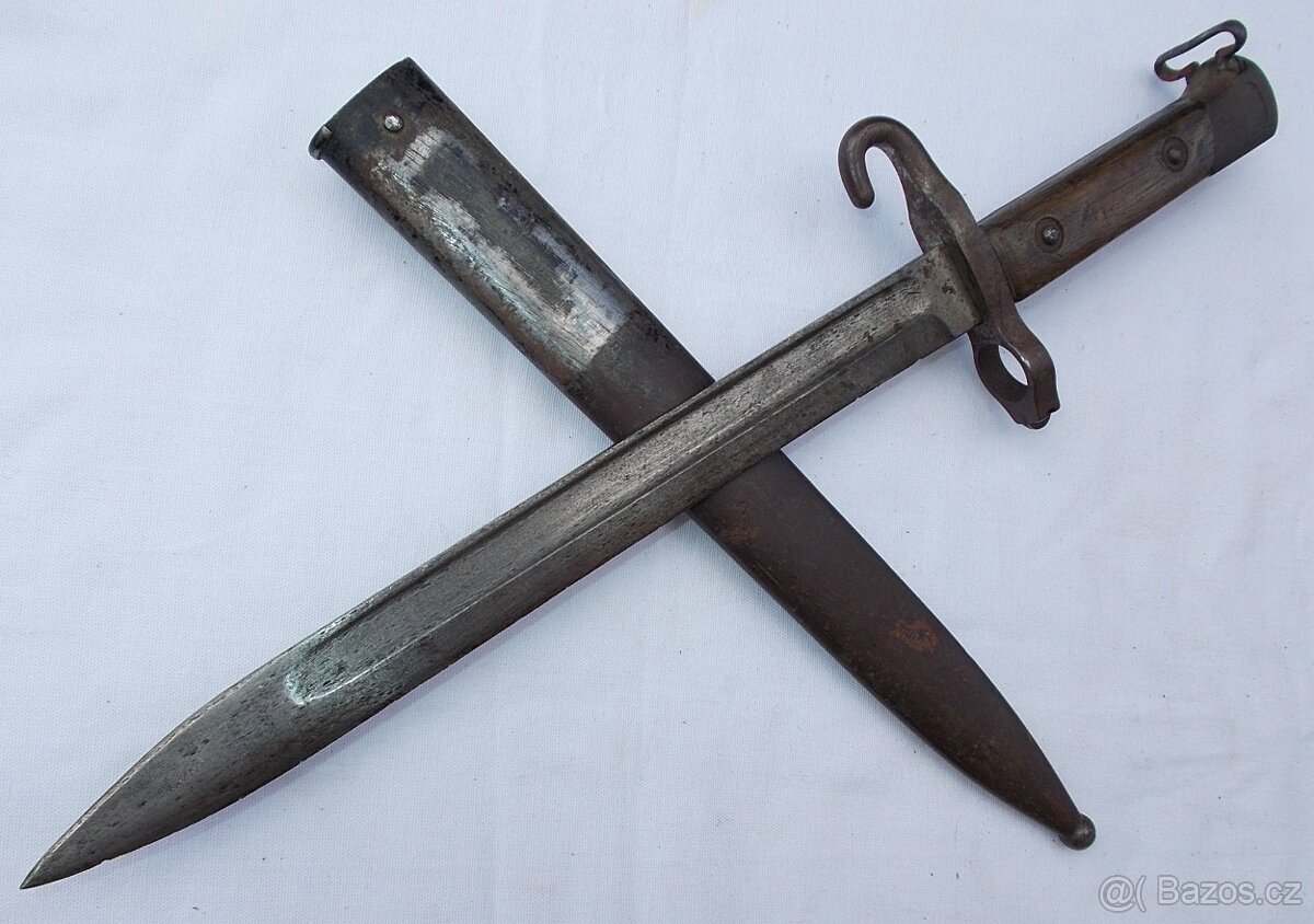 R.U. bodák, bajonet Mannlicher M95 s muškou. - 11
