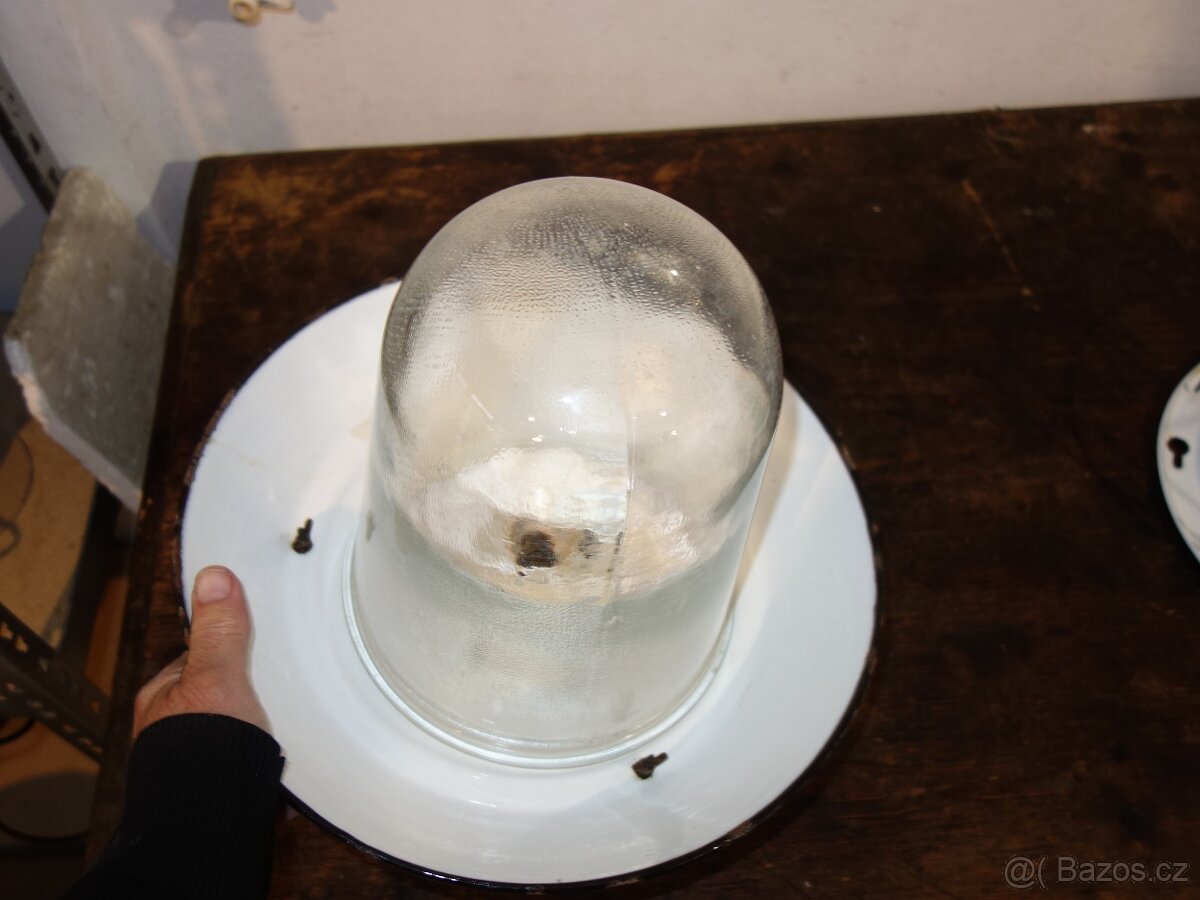 Industriální lampa, závěsná na strop - 11