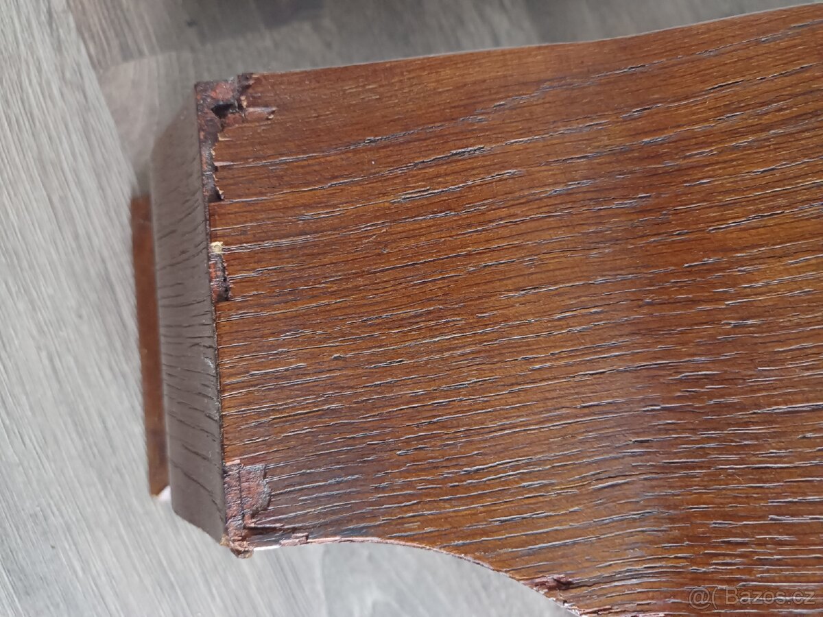 Krbové stolní hodiny starožitný Německo - 11